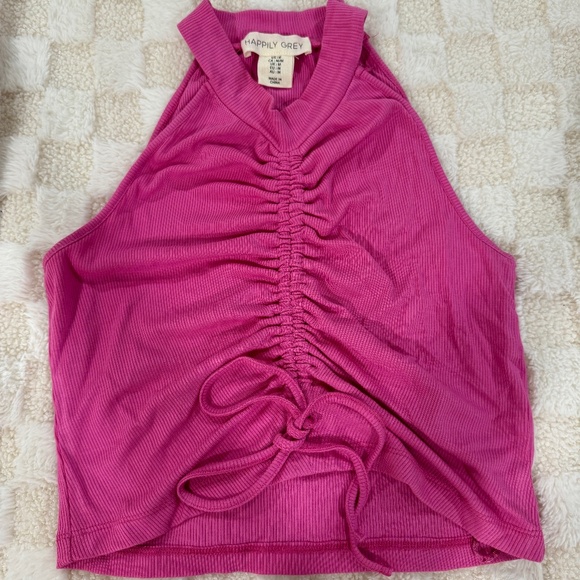 Happily Grey Pink Tank - Picture 1 of 3